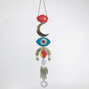 Bright Blue Protective Eye Talisman Wall Hanging