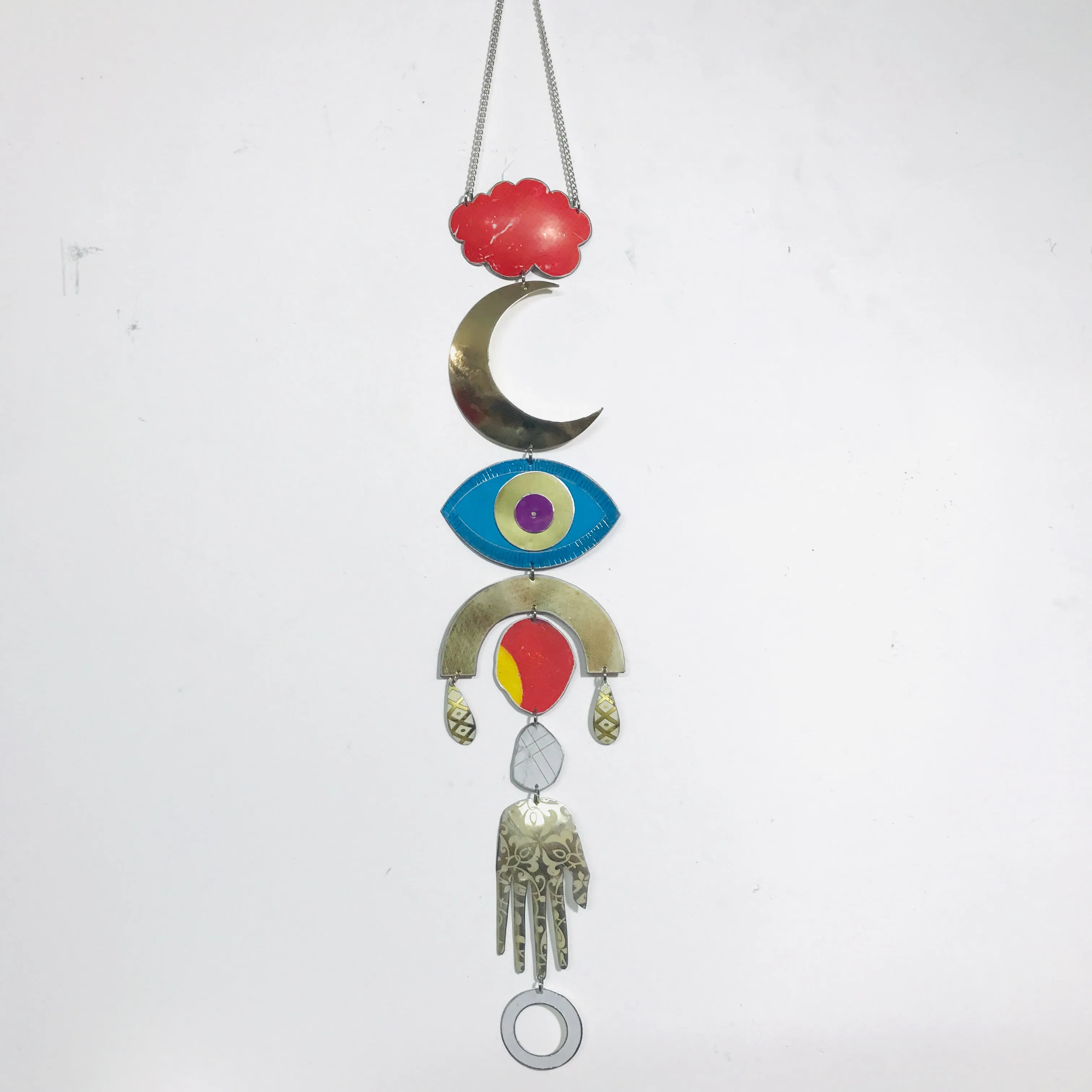 Bright Blue Protective Eye Talisman Wall Hanging