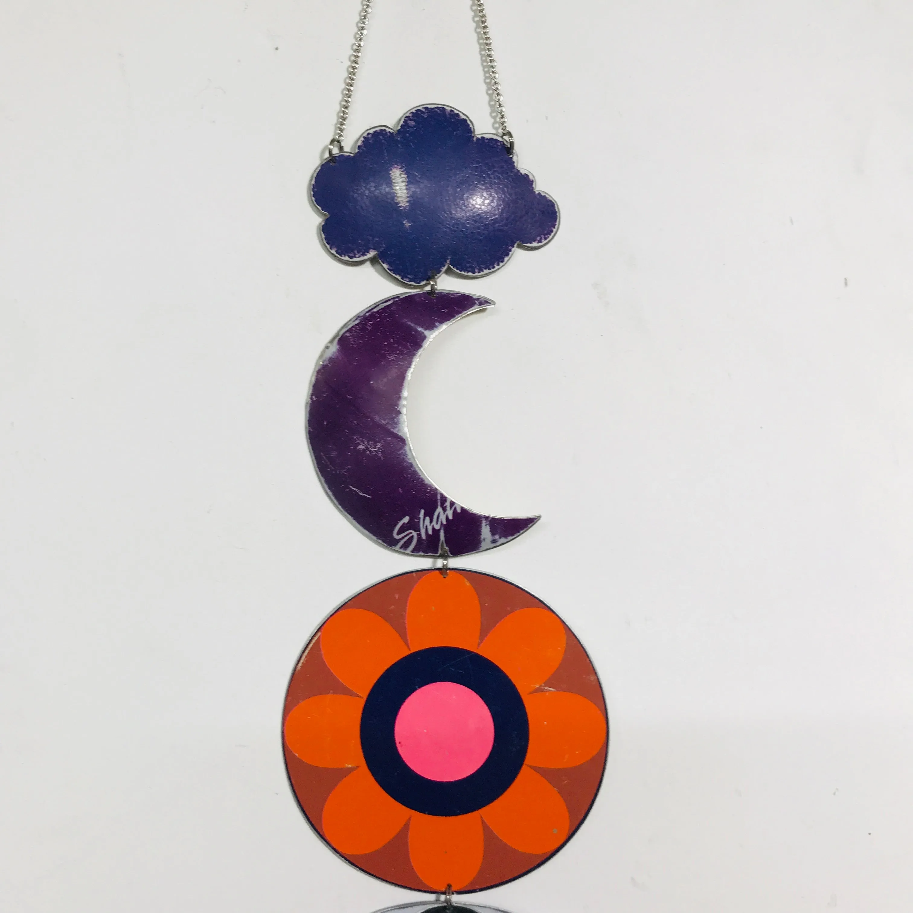 Bright Orange Flower Protective Talisman Wall Hanging