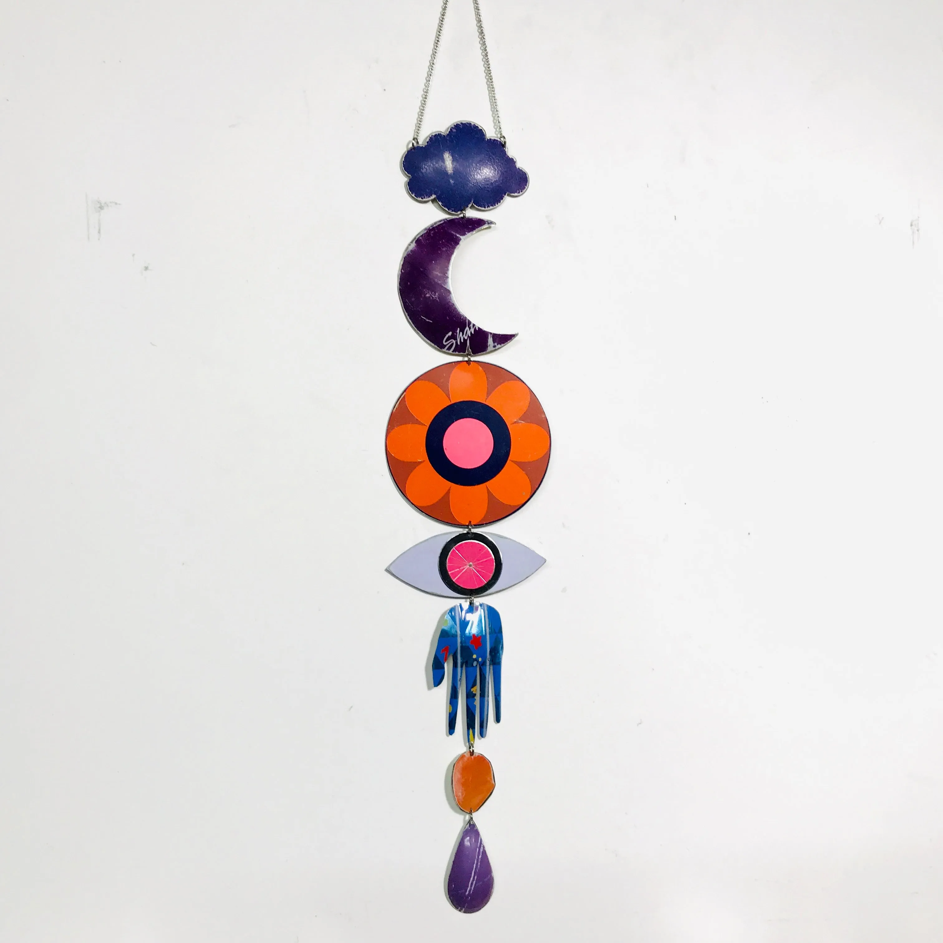 Bright Orange Flower Protective Talisman Wall Hanging