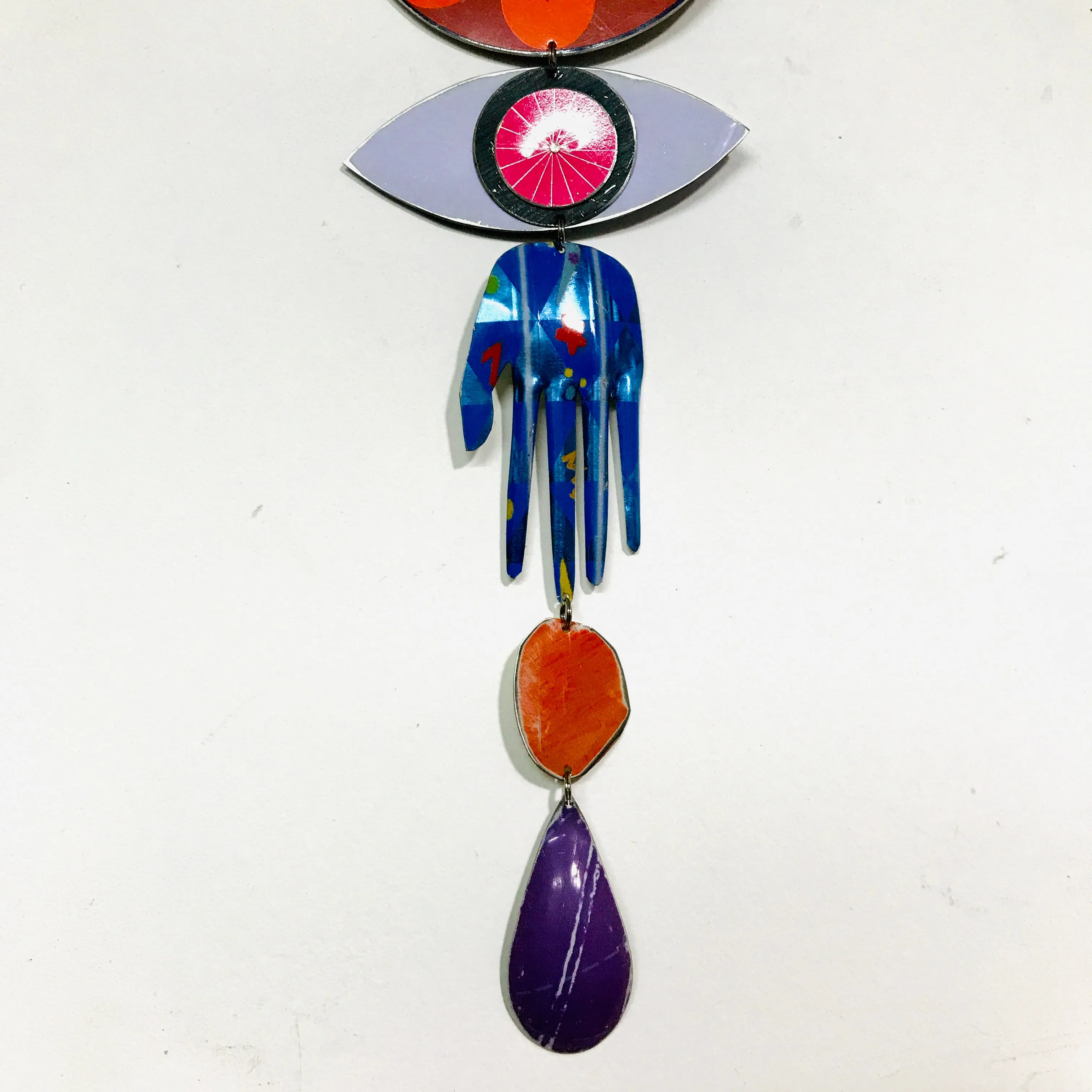 Bright Orange Flower Protective Talisman Wall Hanging