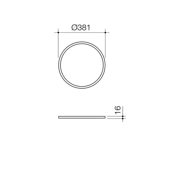 Caroma Liano II 400mm Round Above Counter Basin – Matte Black