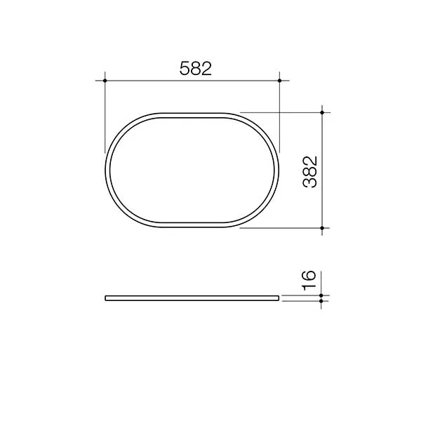 Caroma Liano II 600mm Pill Inset Basin with Tap Landing (0 Tap Hole) – Matte Green
