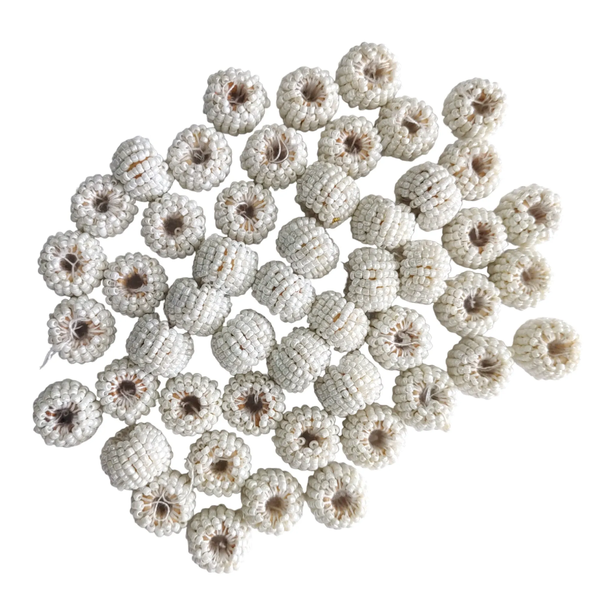 Cheed Ball Motif for Rakhi, Jewelry making, Craft or Decor, 12mm, Ivory