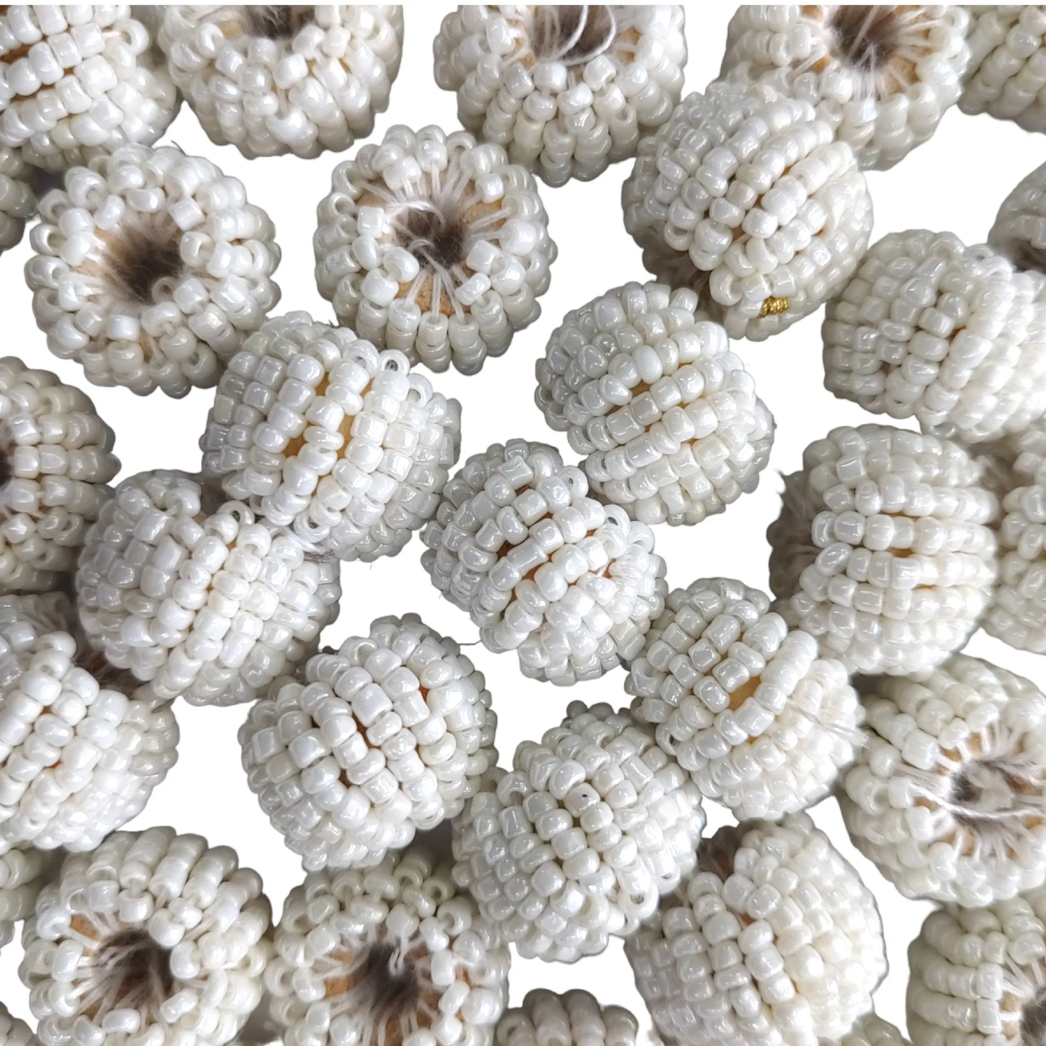 Cheed Ball Motif for Rakhi, Jewelry making, Craft or Decor, 12mm, Ivory