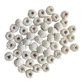 Cheed Ball Motif for Rakhi, Jewelry making, Craft or Decor, 12mm, Ivory