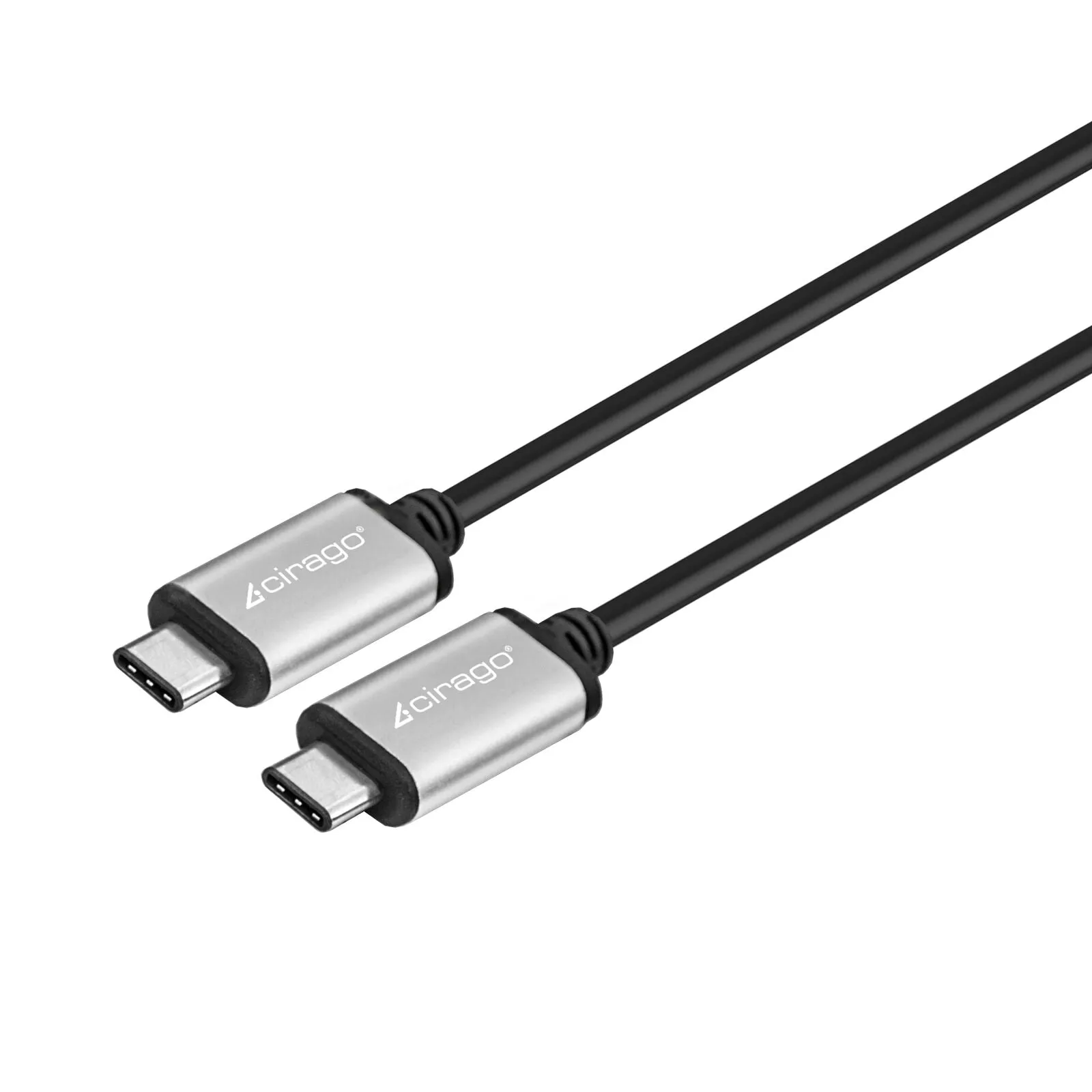 Cirago USB-C to Type-C Cable 3 Ft Sync/Transfer Data, Reversible USB-C Connector