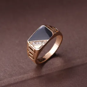 Classic Gold Color Rhinestone Ring