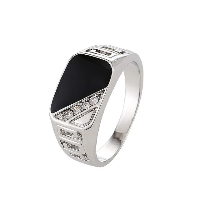 Classic Gold Color Rhinestone Ring