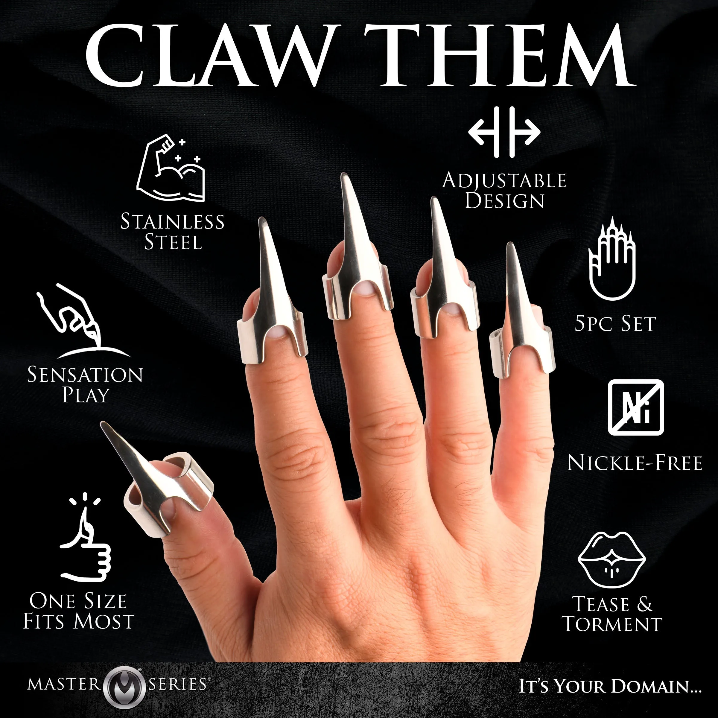 Clawed 5pc Sensation Play Rings