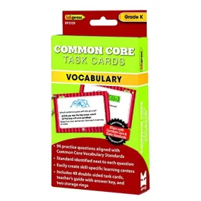 Common Core Vocabulary Task Cards - Grade K(DISC)