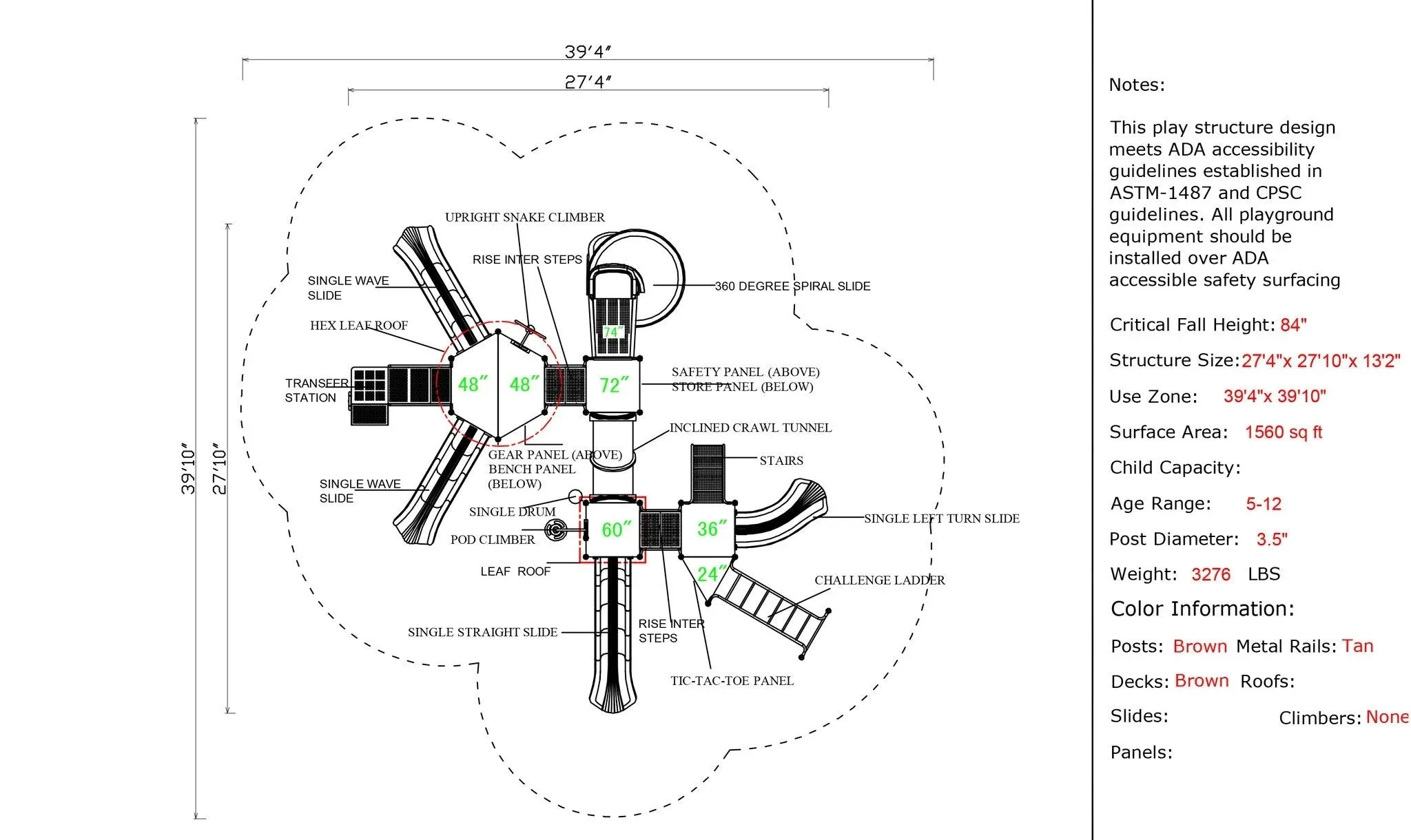 CSPD-1601 | Commercial Playground Equipment