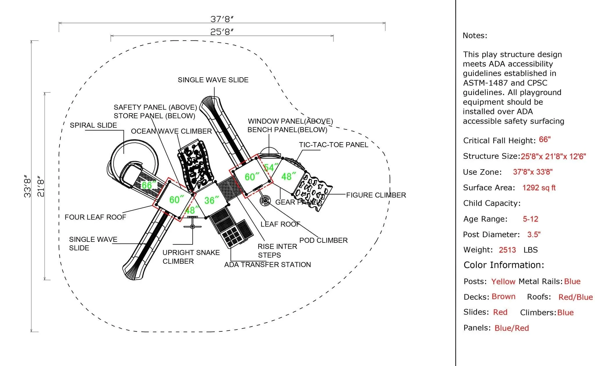 CSPD-1602 | Commercial Playground Equipment