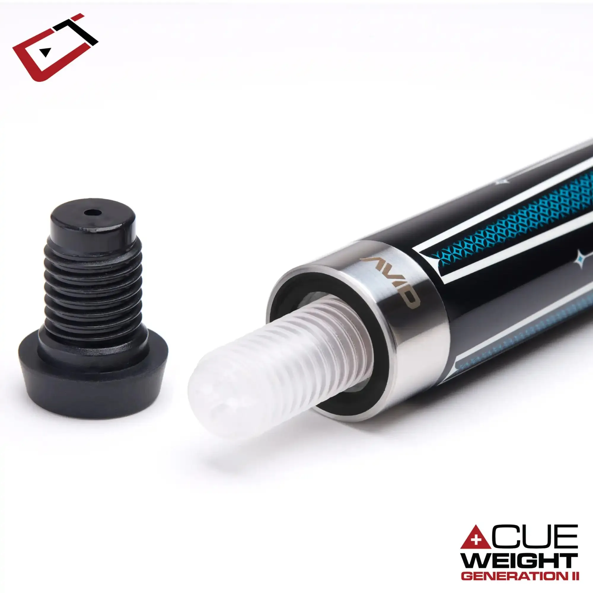 CUETEC AVID OPT-X TEAL POOL CUE 12.25MM 19OZ