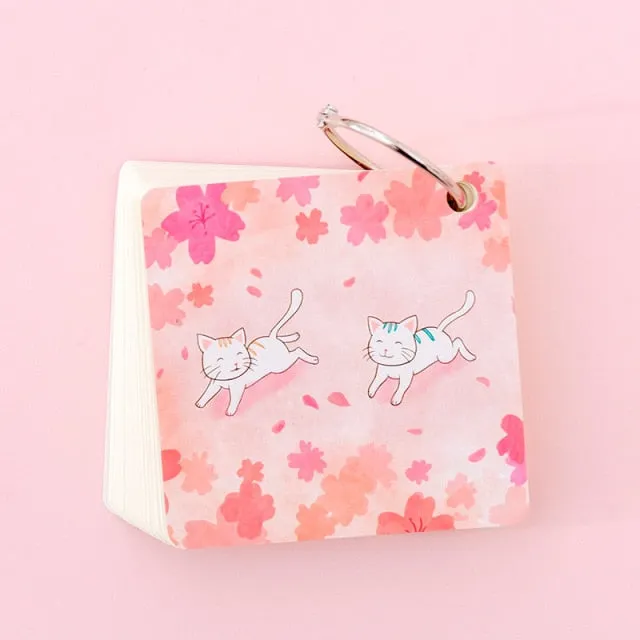 Cute Cat Ring Flashcard