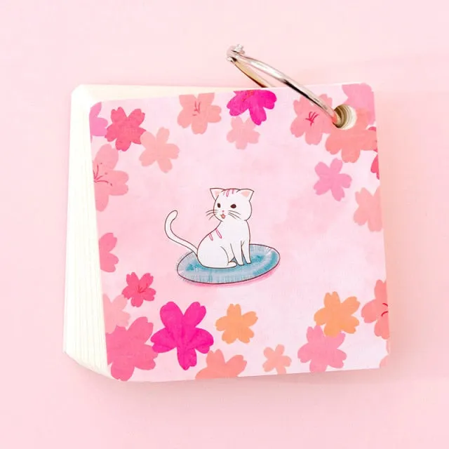 Cute Cat Ring Flashcard
