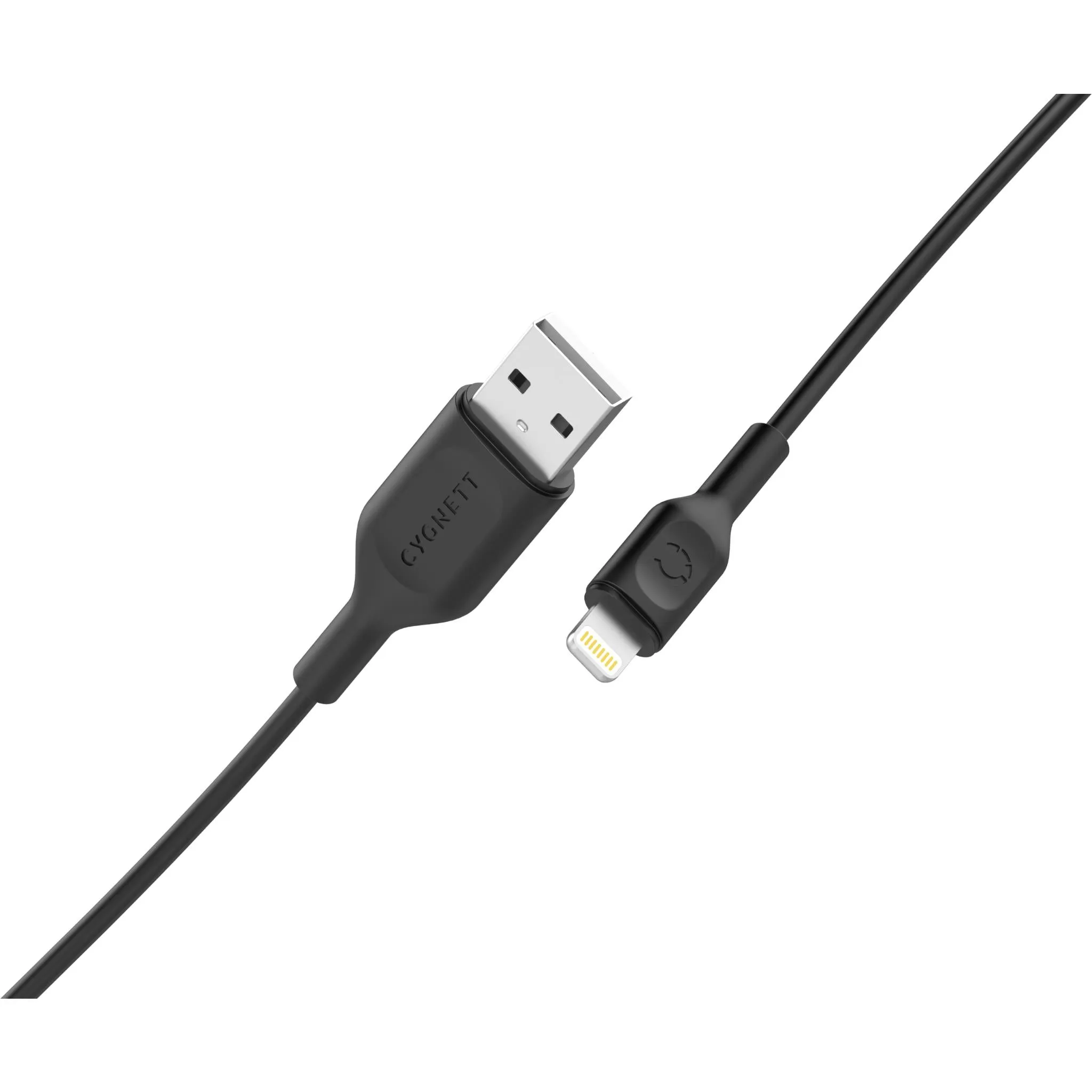 Cygnett Charge & Connect Lightning to USB-A Cable 2.2m (Black)