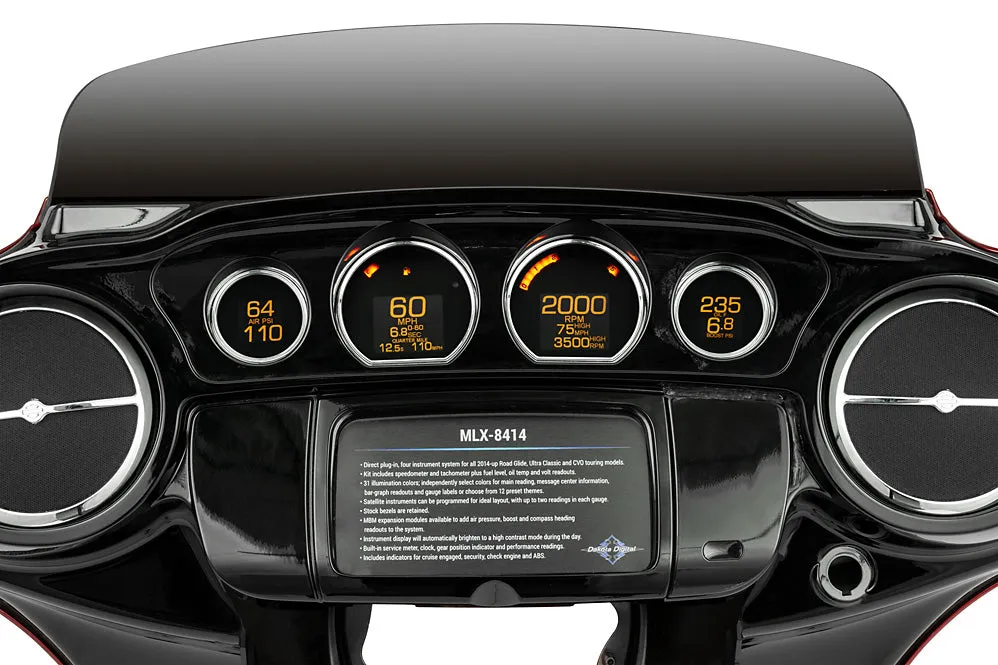 DAKOTA DIGITAL GAUGE SET FOR HARLEY-DAVIDSON® TOURING | 2014-2023