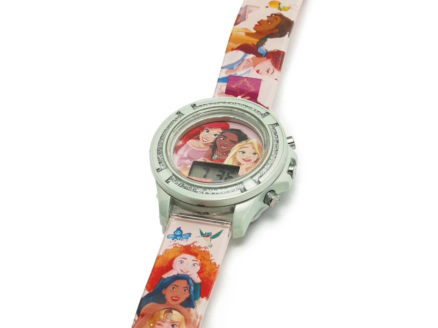 Disney Princess Accutime Watch, Pink/Green