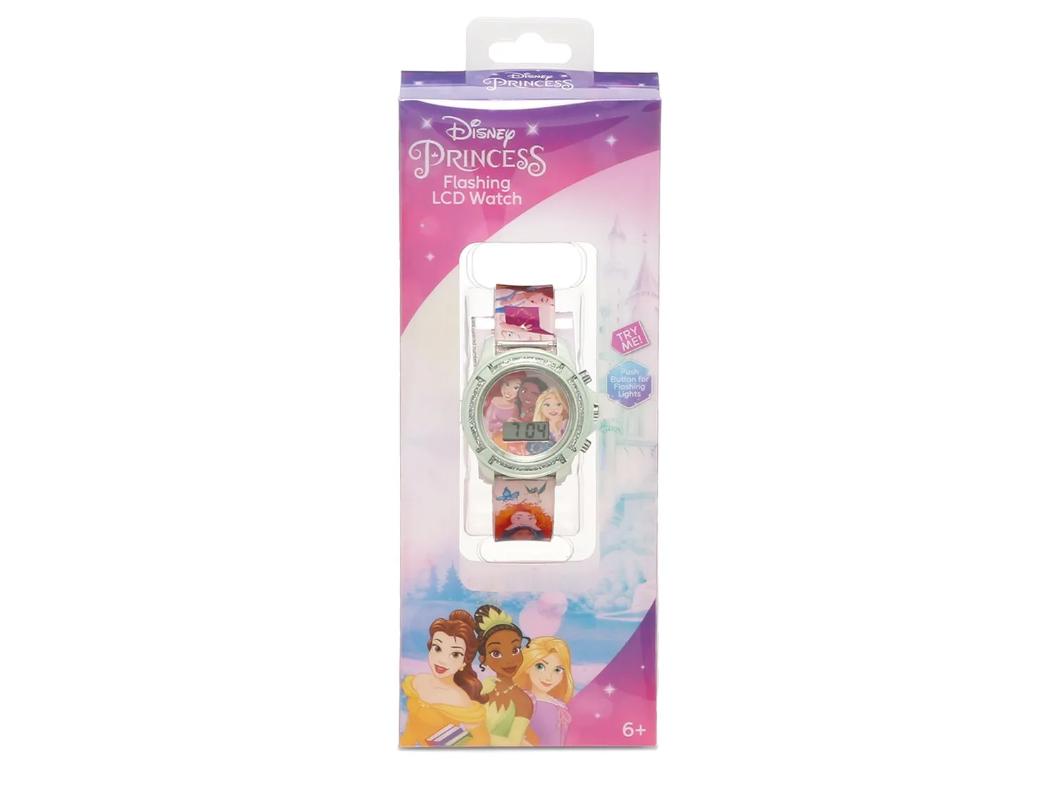 Disney Princess Accutime Watch, Pink/Green
