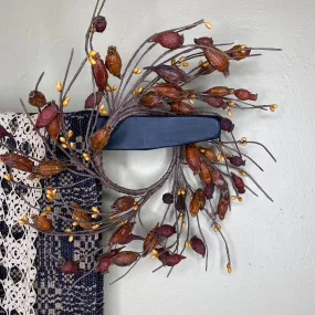 Dried Rose Hip Wreath - Small