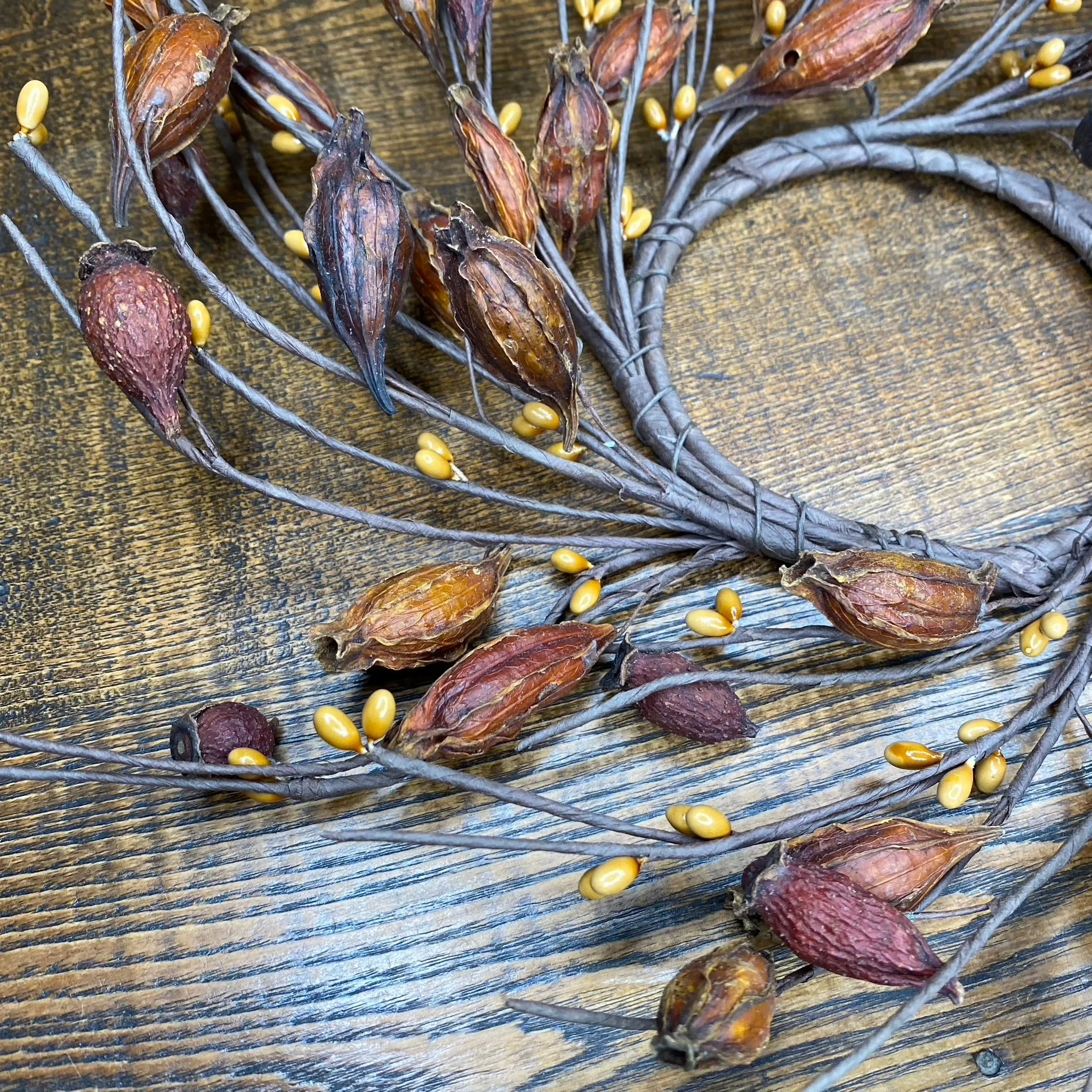 Dried Rose Hip Wreath - Small