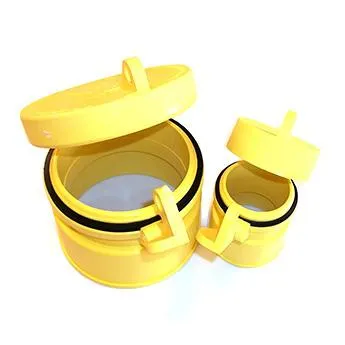Enviro Design Products: Grip-N-Lock Well monitoring Cap, 2" Yellow