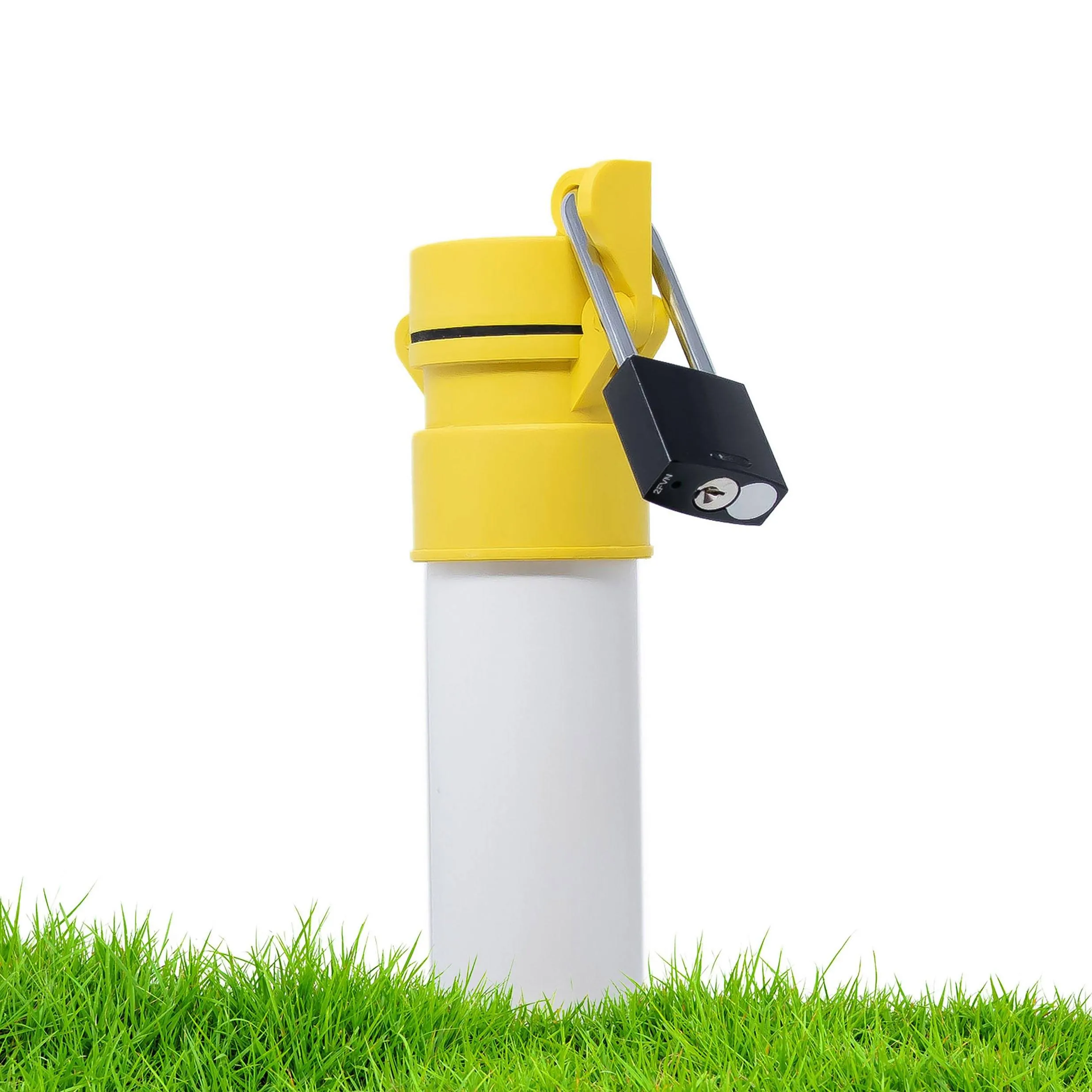 Enviro Design Products: Grip-N-Lock Well monitoring Cap, 2" Yellow