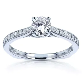 Euro Round - All Diamond 5/8ct.tw (1/2ct ctr)