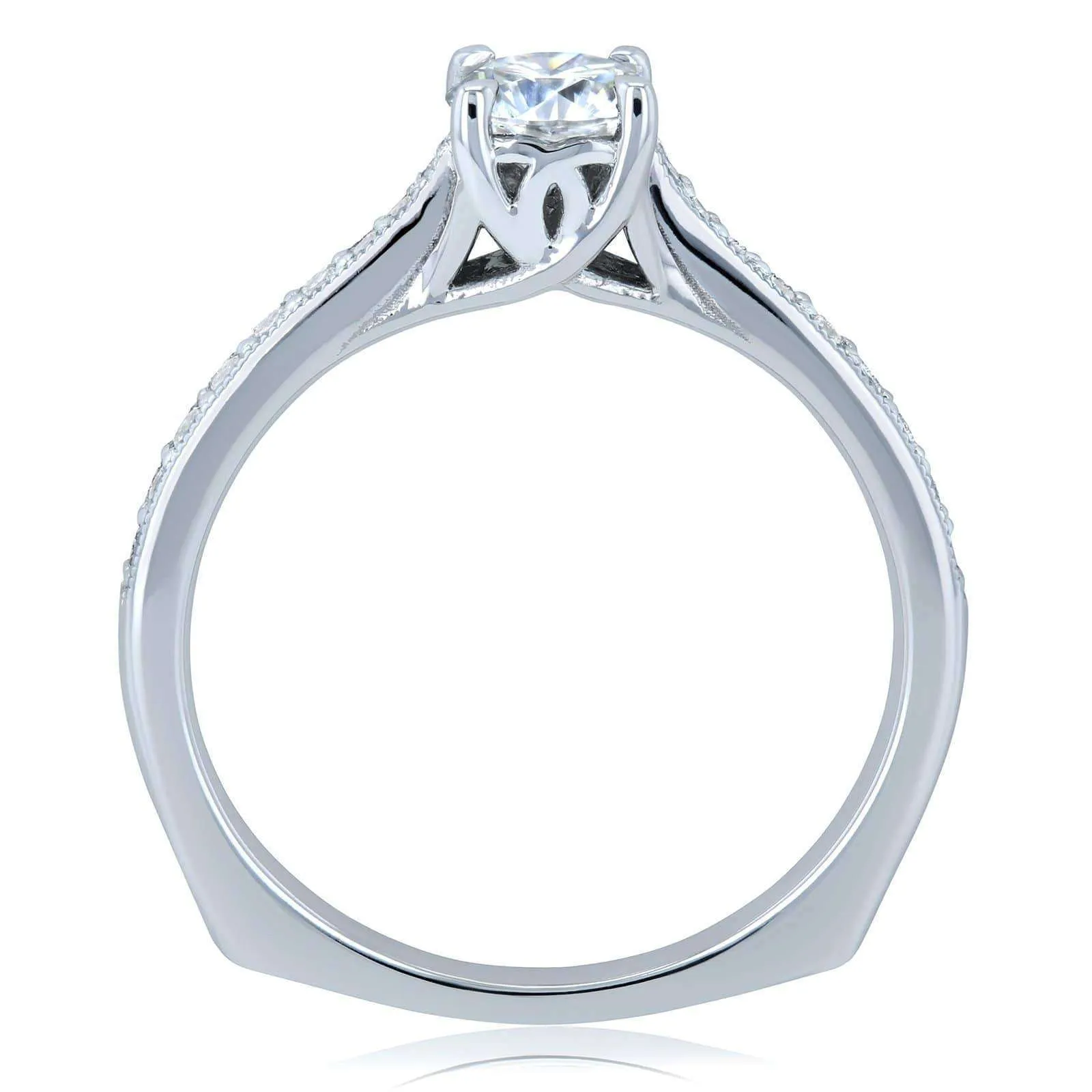 Euro Round - All Diamond 5/8ct.tw (1/2ct ctr)