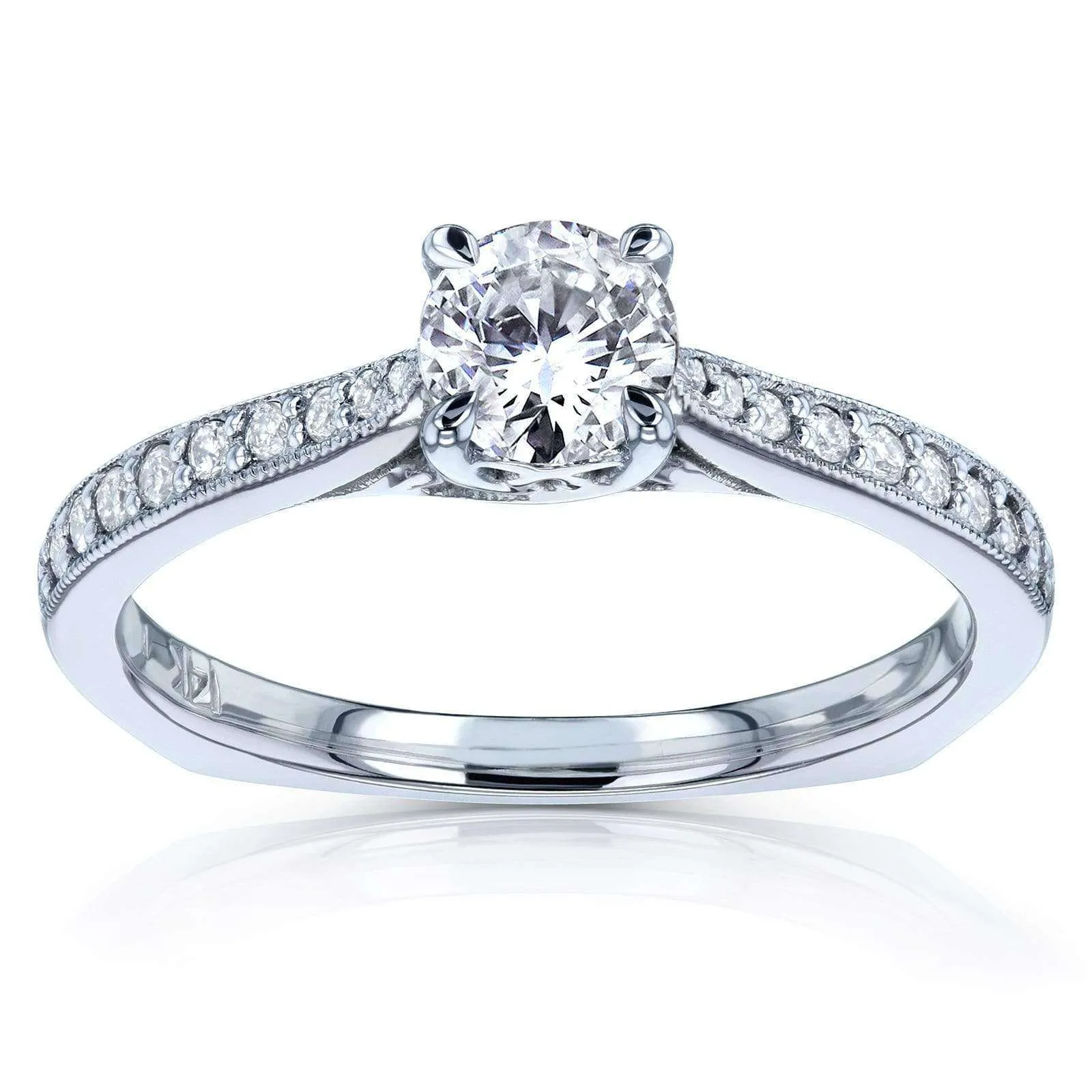 Euro Round - All Diamond 5/8ct.tw (1/2ct ctr)