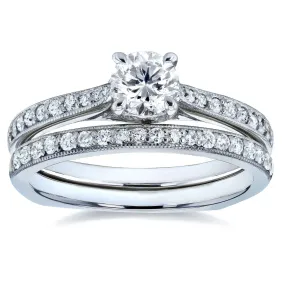 Euro Round Bridal Set - 1/2ct Diamond
