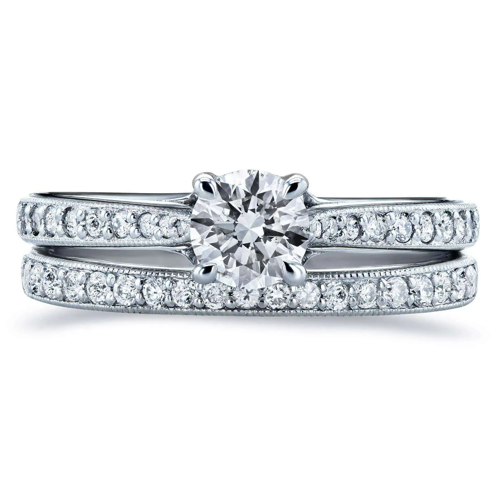 Euro Round Bridal Set - 1/2ct Diamond