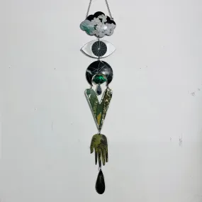 Evening Hydrangeas Protective Eye Talisman Wall Hanging