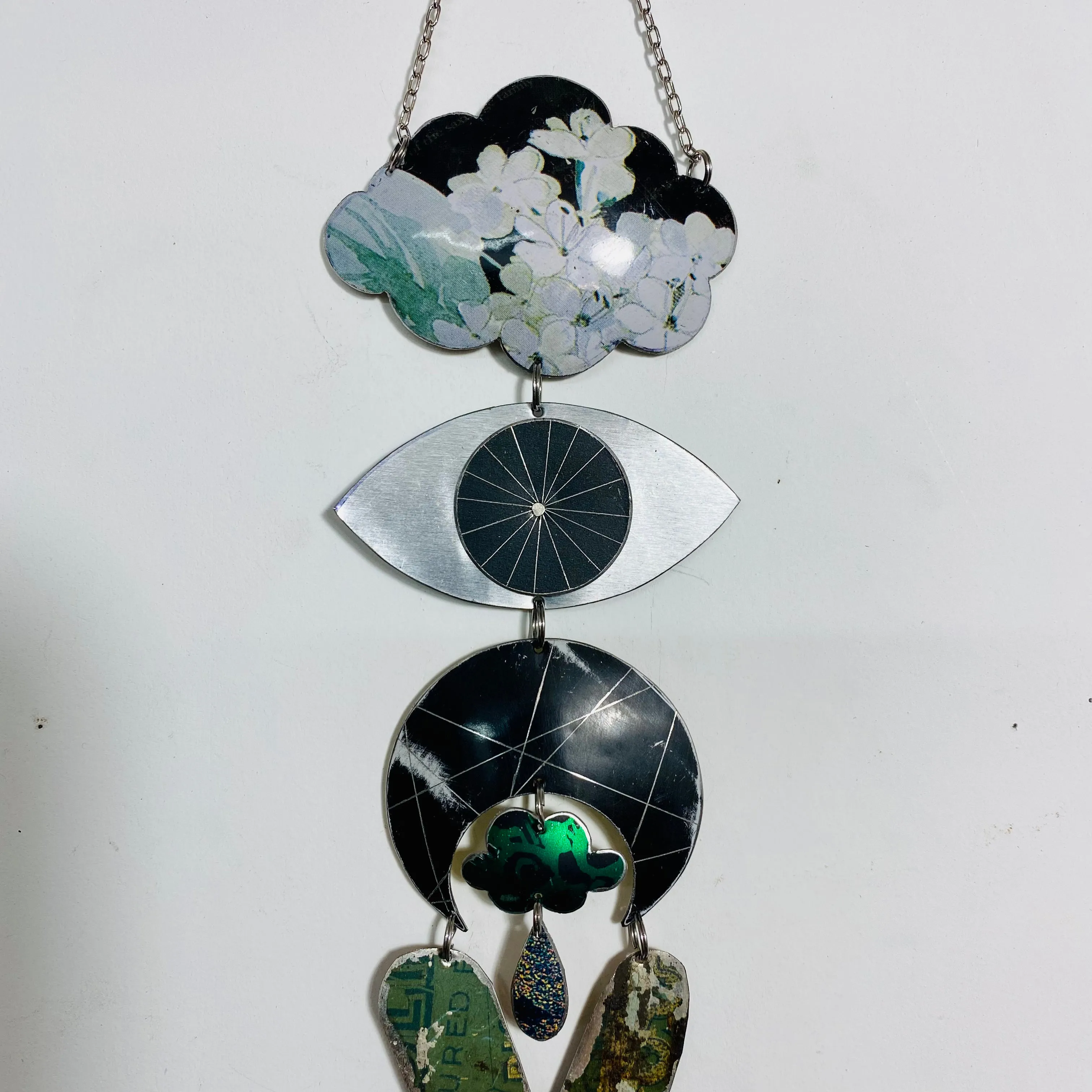 Evening Hydrangeas Protective Eye Talisman Wall Hanging