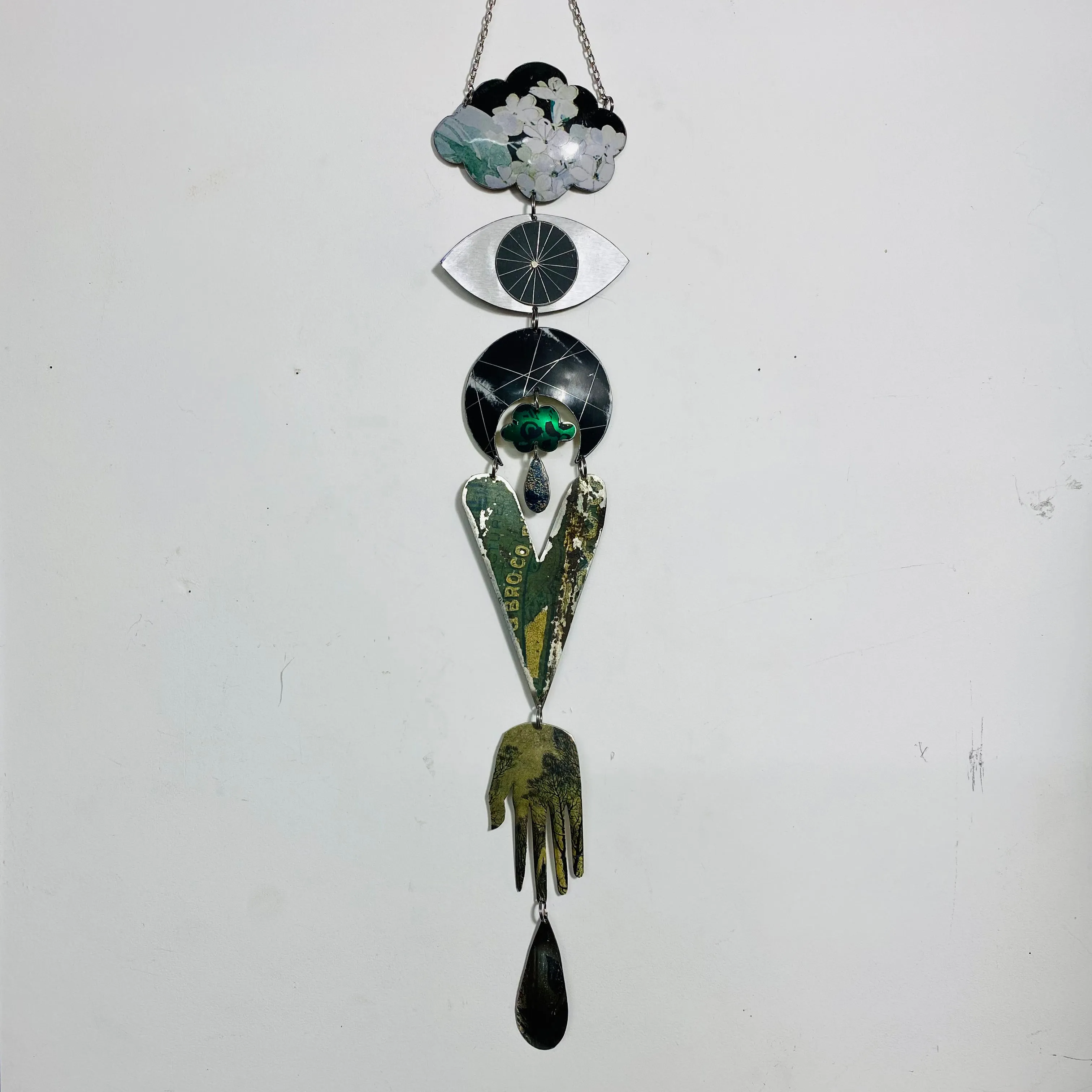 Evening Hydrangeas Protective Eye Talisman Wall Hanging