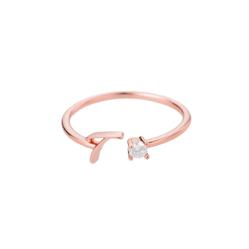 Exquisite Simple Initial Letter Rings For Women Stackable Name Stainless Steel Ring Couple Jewelry Wholesale BFF Gift For Sister