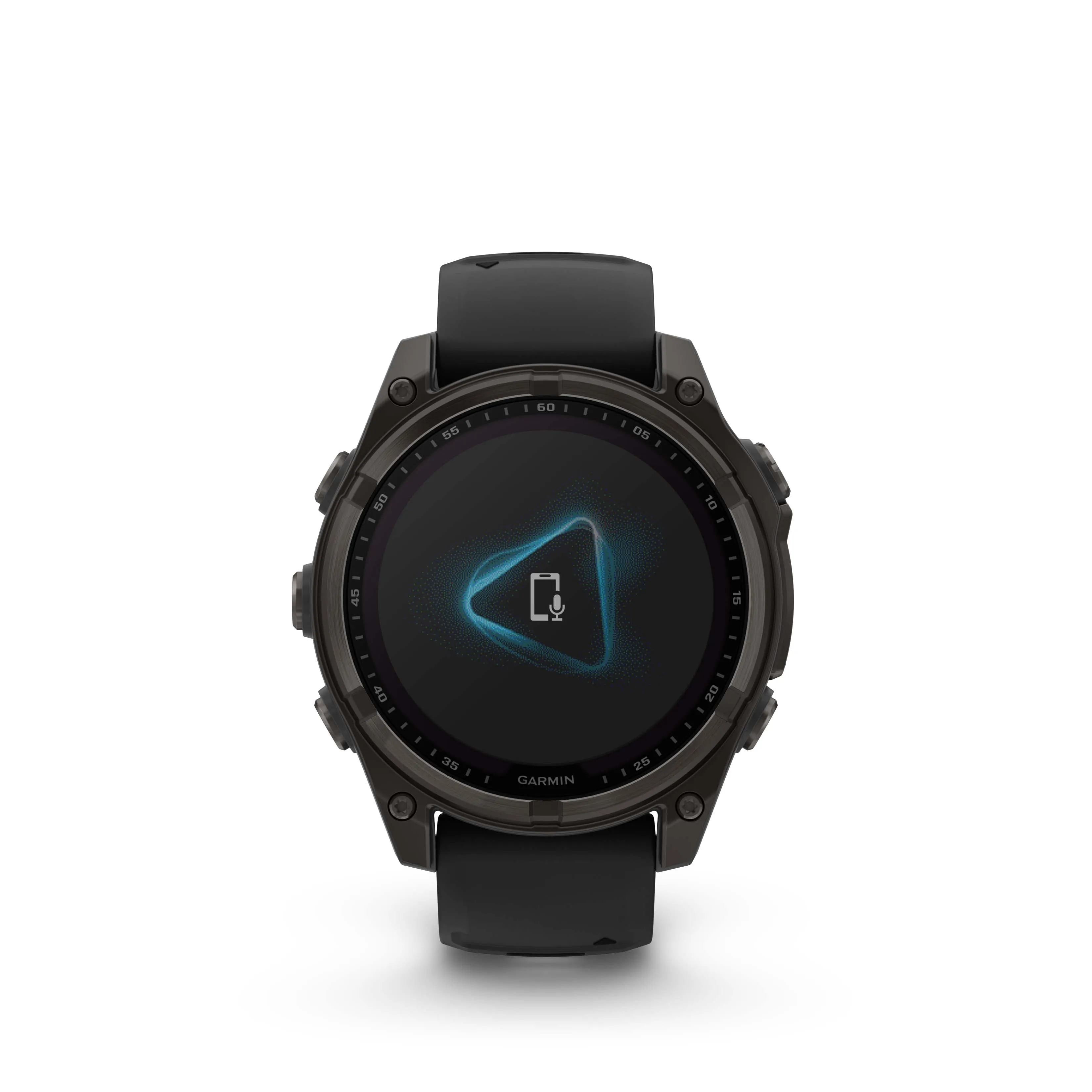 Fenix 8 Smartwatch, 47mm - Solar, Sapphire, Carbon Grey DLC Titanium With Black/Pebble Grey Silicone Band - 010-02906-11