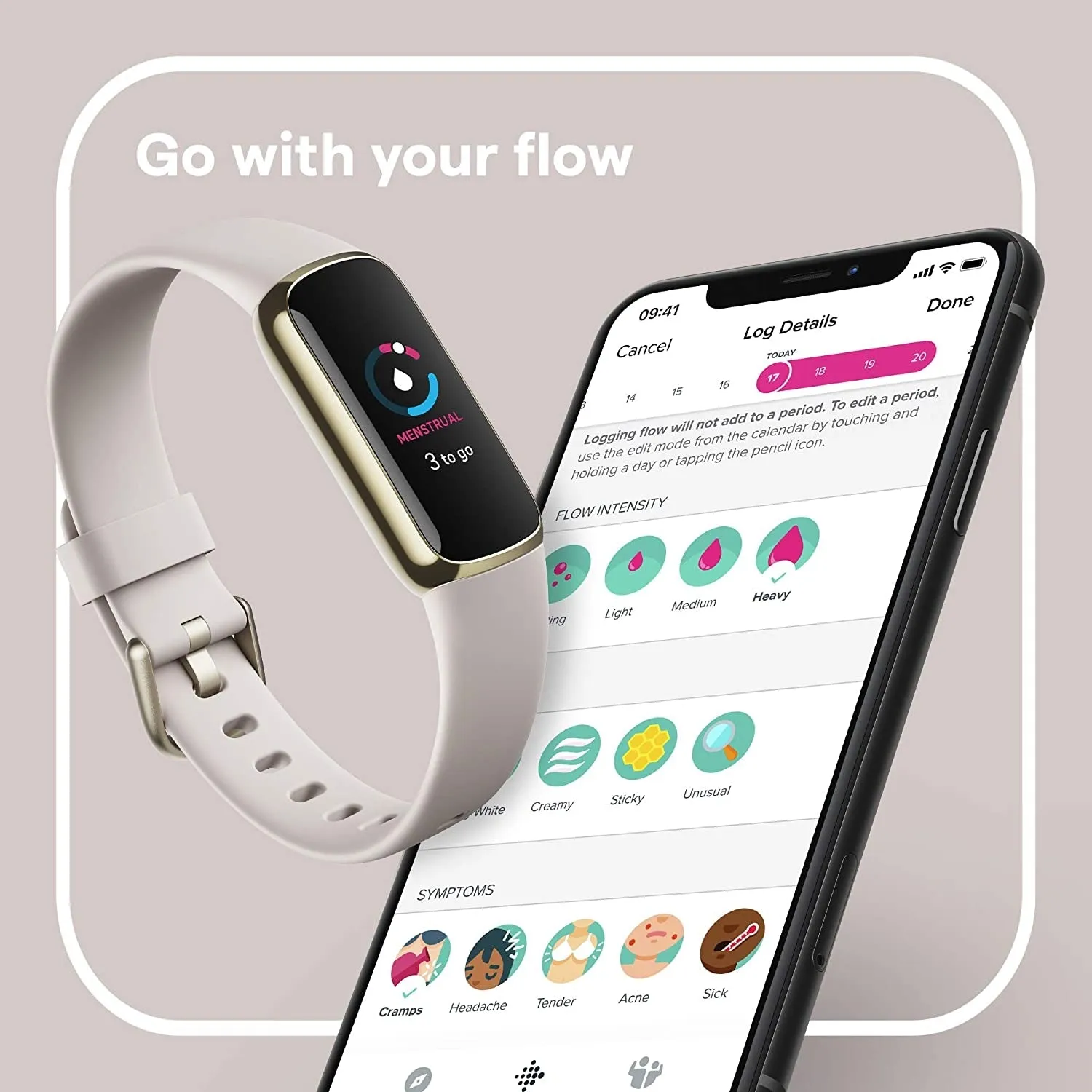 Fitbit Luxe - Lunar White/Soft Gold