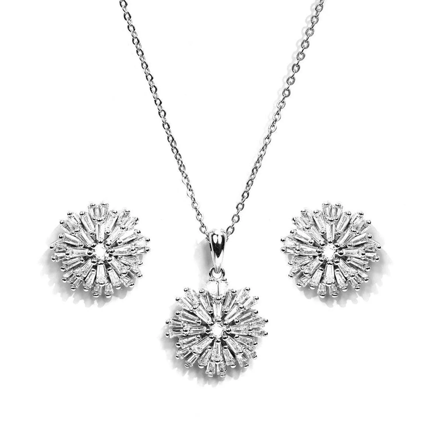 Floral Desire 925 Silver Jewellery Set