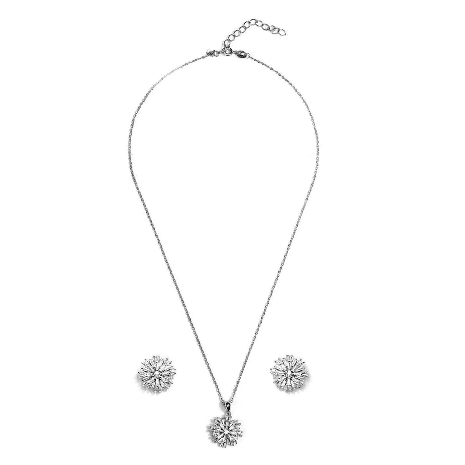 Floral Desire 925 Silver Jewellery Set