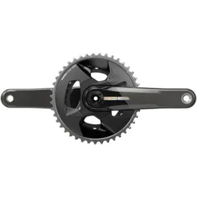 Force Wide Bicycle Crankset - 165mm, 2x 12-Speed, 43/30t, 94 BCD, DUB Spindle Interface, Iridescent Gray, D2