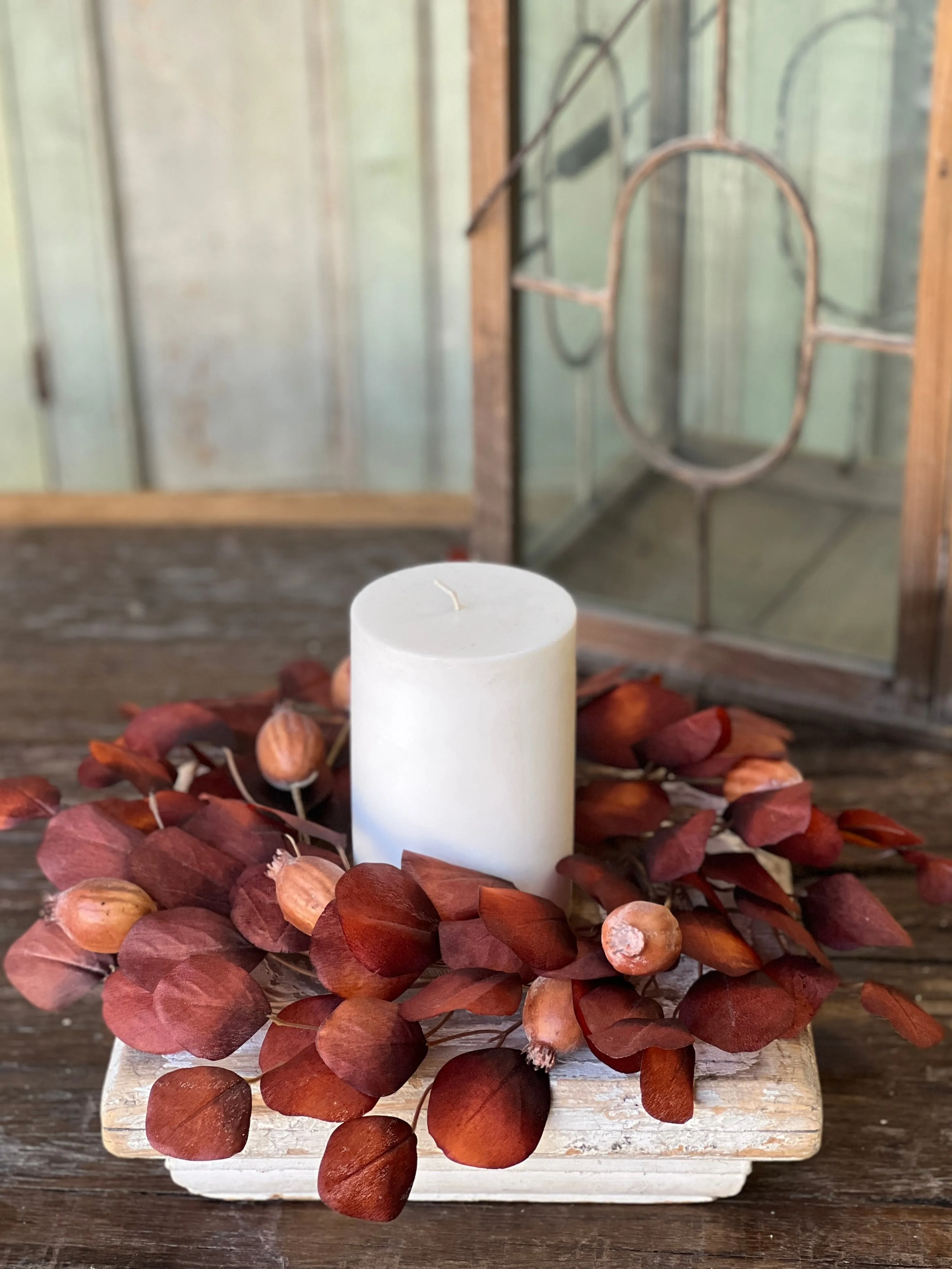 Foxfire Eucalyptus Candle Ring | 14"