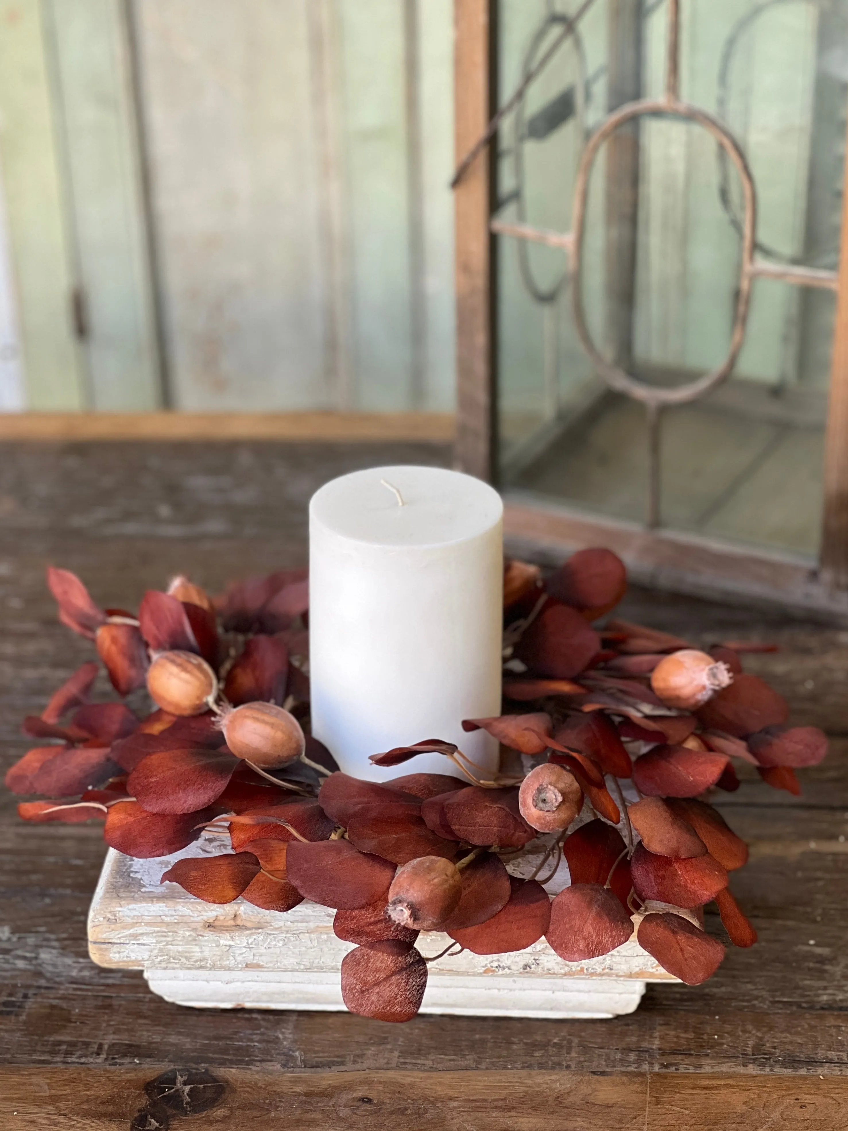 Foxfire Eucalyptus Candle Ring | 14"