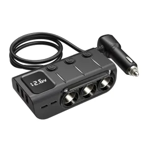 GC01 Car Cigarette Lighter 120W USB PD Fast Charge Adapter 3