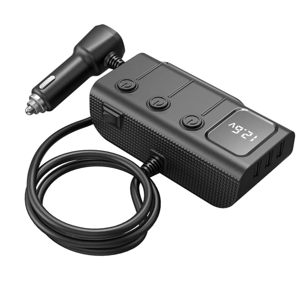 GC01 Car Cigarette Lighter 120W USB PD Fast Charge Adapter 3