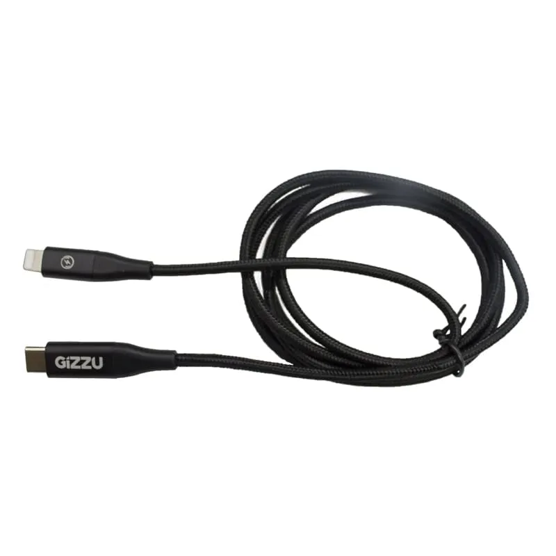 Gizzu Charger 2 Port 36W With Lightning 1.2M Cable