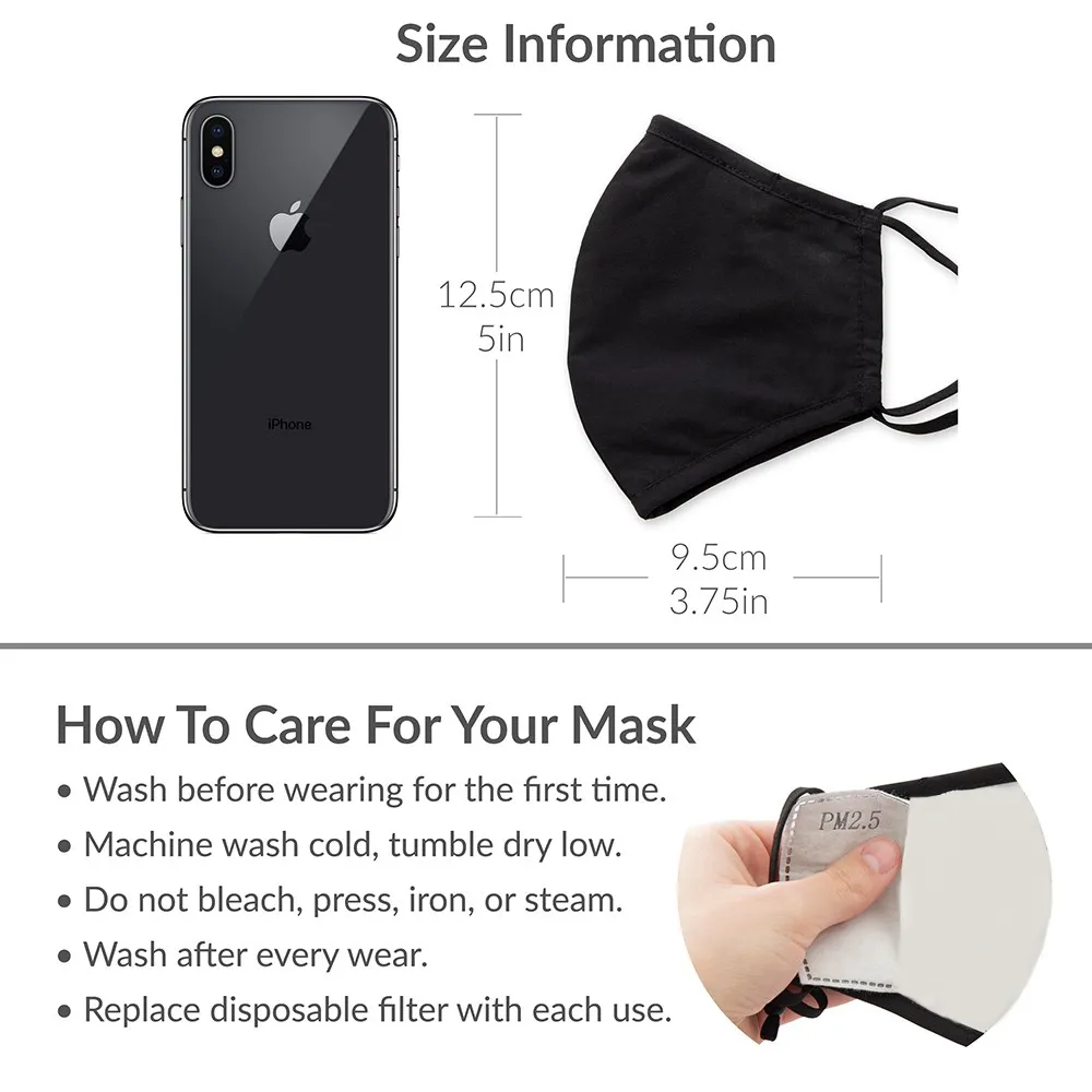 Grey Kitty Print Kids Protective Cloth Face Mask