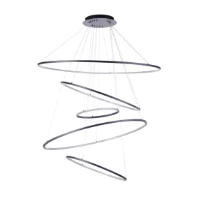 Halo LED Chandelier - Black