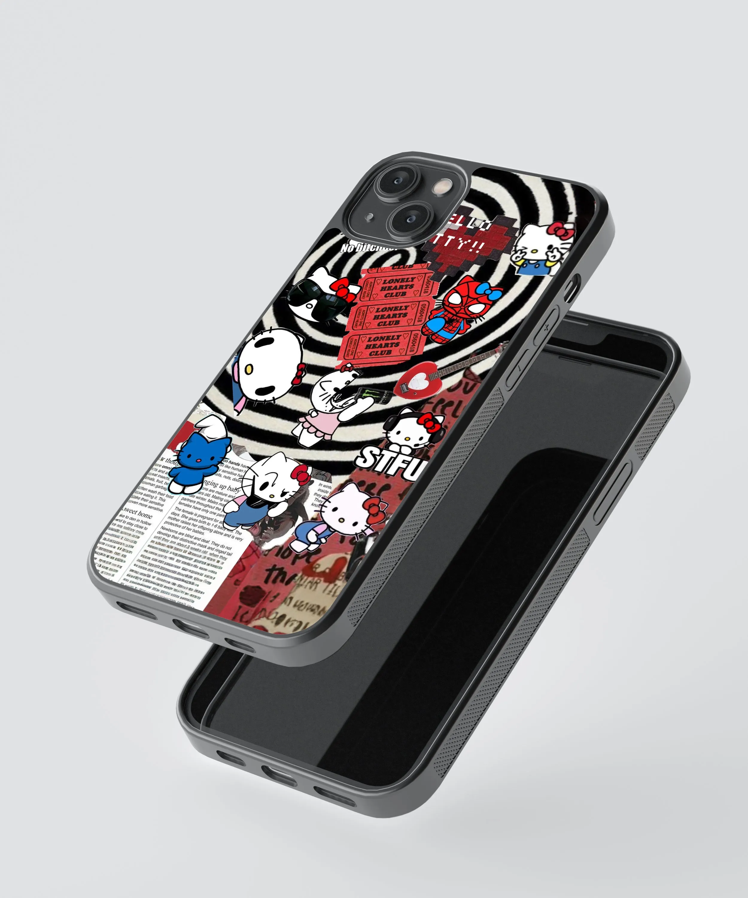 Hello Kitty Vibe Pop Culture Glass Phone Case Cover
